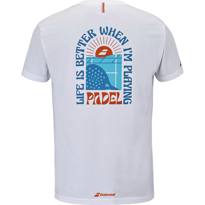 Perf Cotton Tee Men White