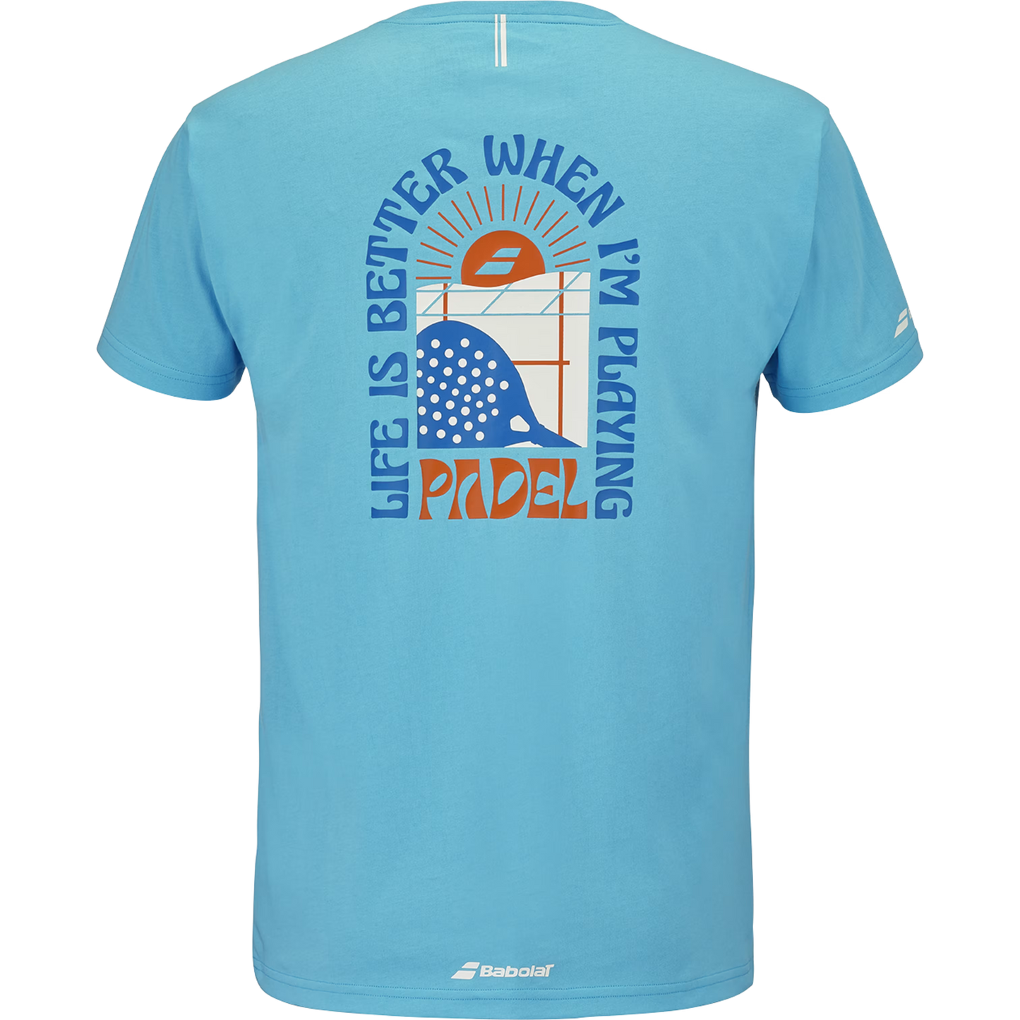 Perf Cotton Tee Men Scuba Blue